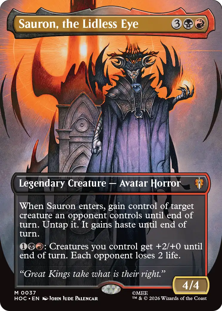 Sauron, the Lidless Eye (Borderless) [The Hobbit: Eternal-Legal] | Deep Dive Games St. Marys