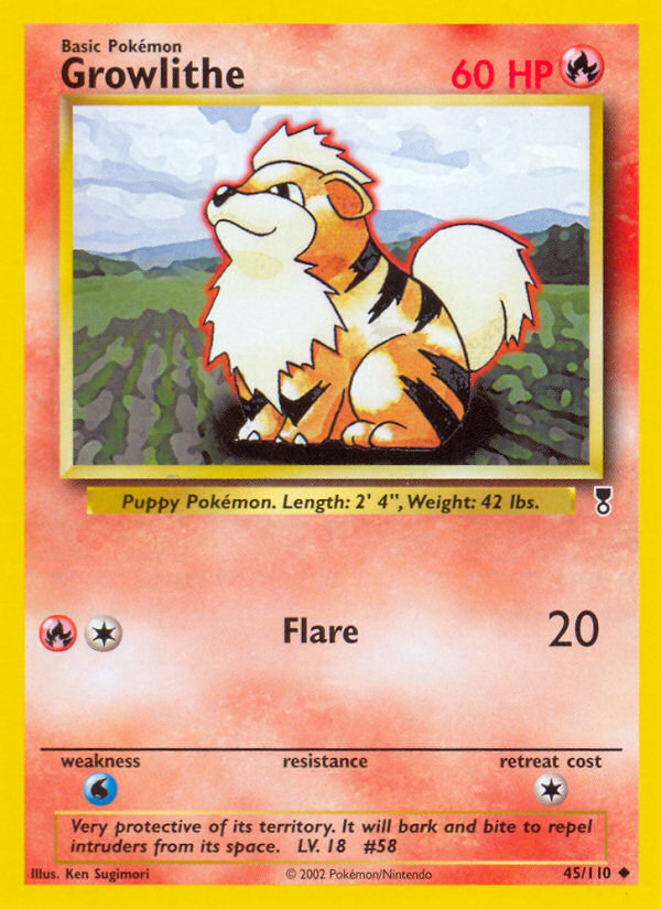 Growlithe (45/110) [Legendary Collection] | Deep Dive Games St. Marys