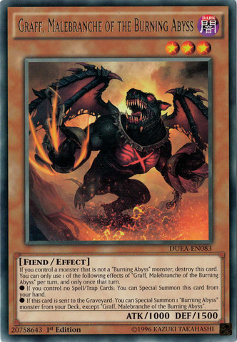 Graff, Malebranche of the Burning Abyss [DUEA-EN083] Rare | Deep Dive Games St. Marys