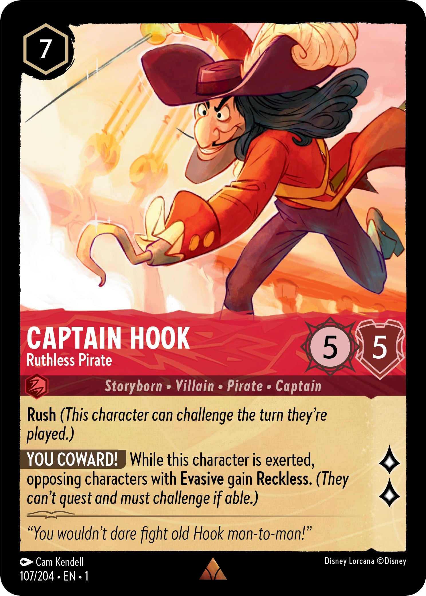 Captain Hook - Ruthless Pirate (107/204) [The First Chapter] | Deep Dive Games St. Marys