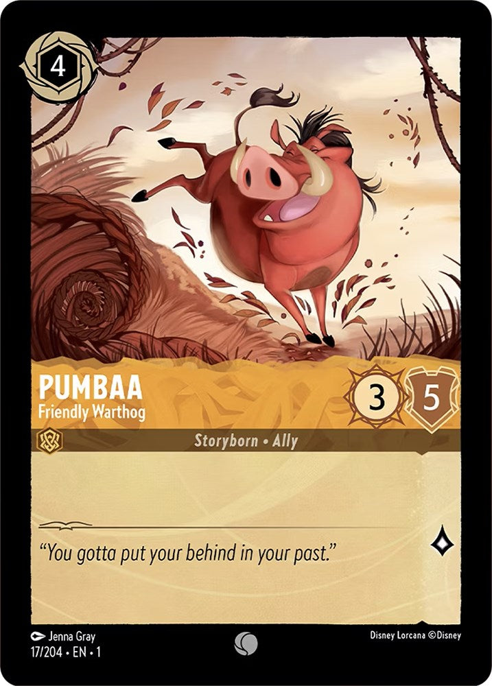 Pumbaa - Friendly Warthog (17/204) [The First Chapter] | Deep Dive Games St. Marys