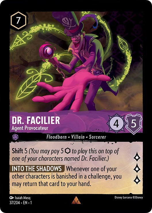 Dr. Facilier - Agent Provocateur (37/204) [The First Chapter] | Deep Dive Games St. Marys