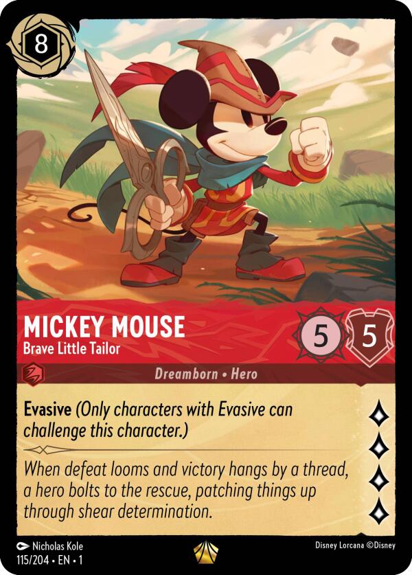 Mickey Mouse - Brave Little Tailor (115/204) [The First Chapter] | Deep Dive Games St. Marys