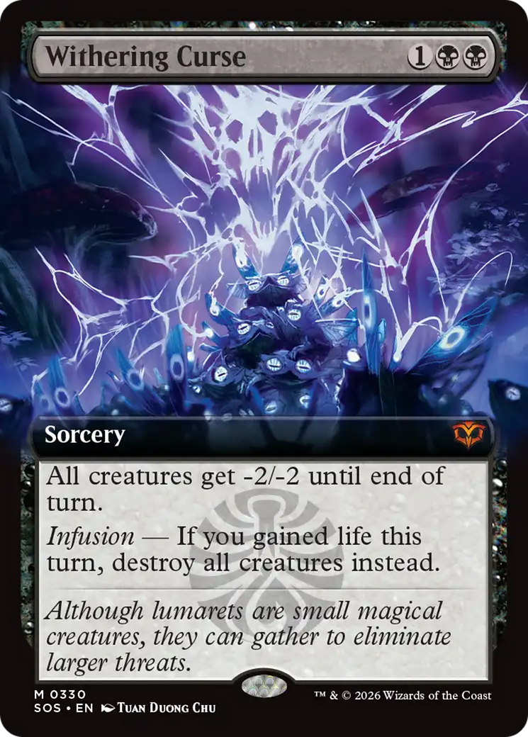 Withering Curse (Extended Art) [Secrets of Strixhaven] | Deep Dive Games St. Marys