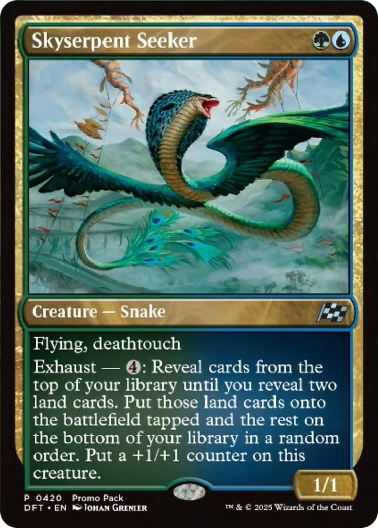 Skyserpent Seeker (Promo Pack) [Aetherdrift Promos] | Deep Dive Games St. Marys