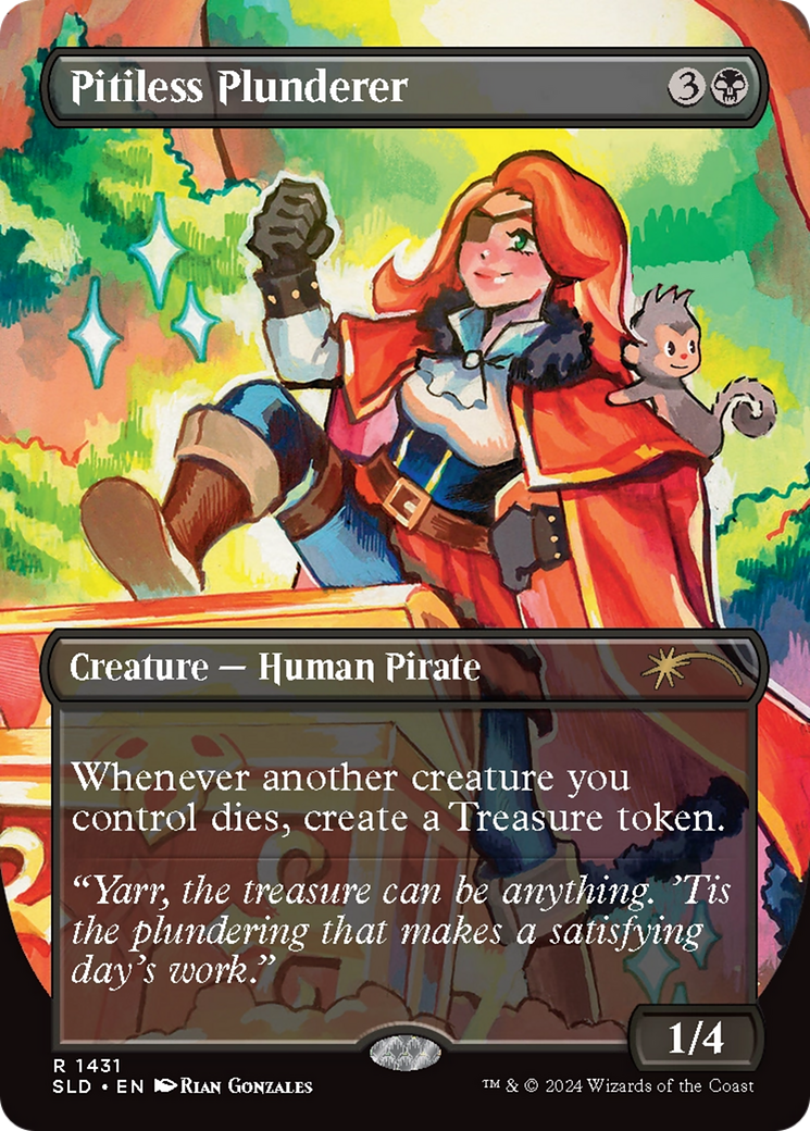 Pitiless Plunderer (Rainbow Foil) [Secret Lair Drop Series] | Deep Dive Games St. Marys