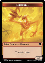 Elemental (0026) // Construct (0041) Double-Sided Token [Commander Masters Tokens] | Deep Dive Games St. Marys