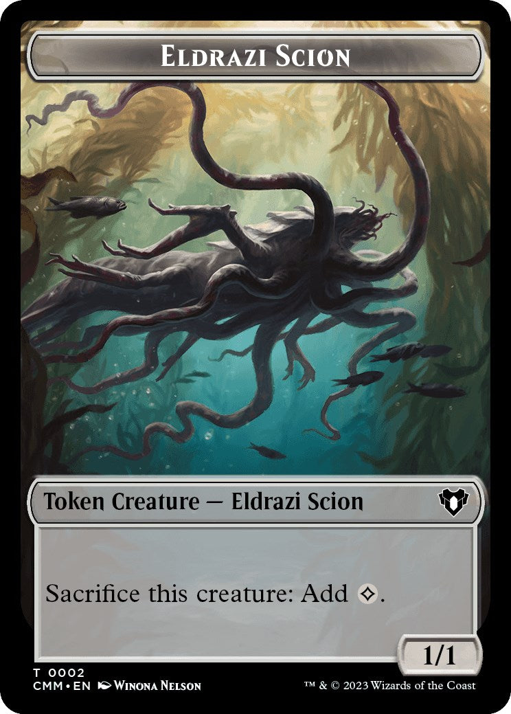 Eldrazi Scion // Emblem - Daretti, Scrap Savant Double-Sided Token [Commander Masters Tokens] | Deep Dive Games St. Marys