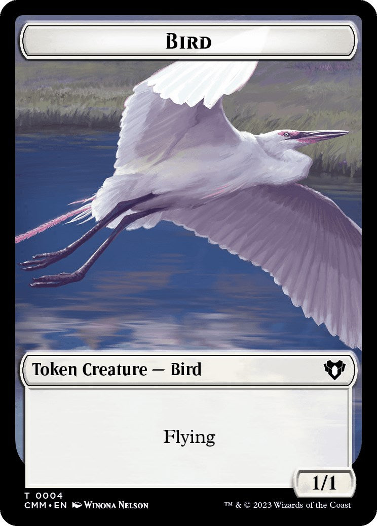 Bird // Dragon (0020) Double-Sided Token [Commander Masters Tokens] | Deep Dive Games St. Marys
