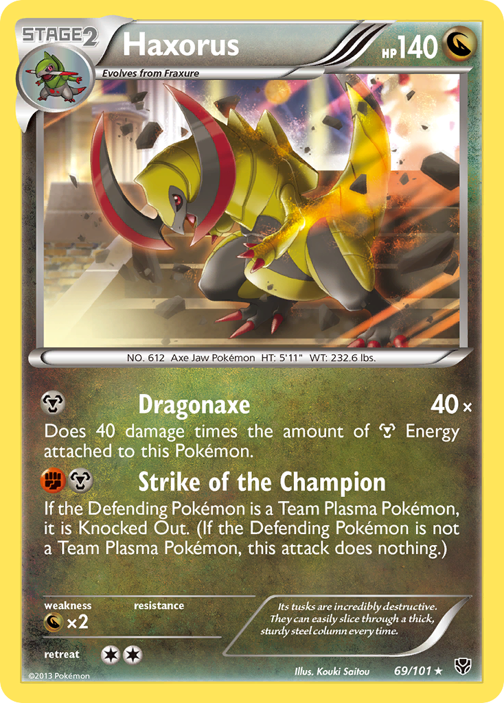 Haxorus (69/101) [Black & White: Plasma Blast] | Deep Dive Games St. Marys