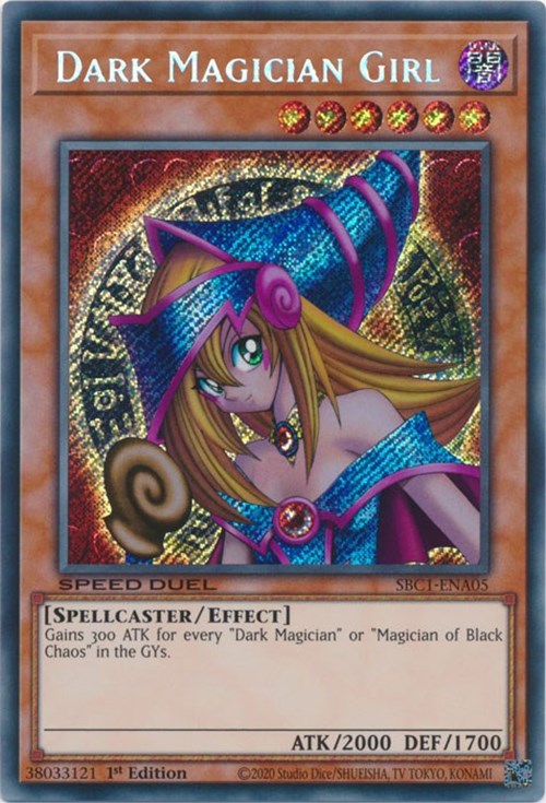 Dark Magician Girl [SBC1-ENA05] Secret Rare | Deep Dive Games St. Marys