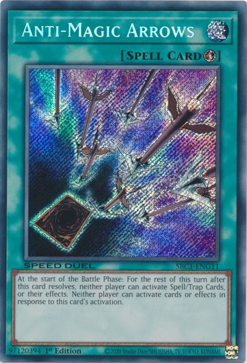 Anti-Magic Arrows [SBC1-ENG11] Secret Rare | Deep Dive Games St. Marys