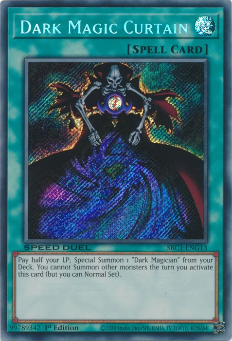 Dark Magic Curtain [SBC1-ENG13] Secret Rare | Deep Dive Games St. Marys