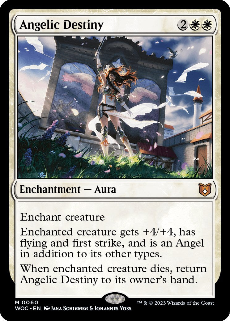 Angelic Destiny [Wilds of Eldraine Commander] | Deep Dive Games St. Marys