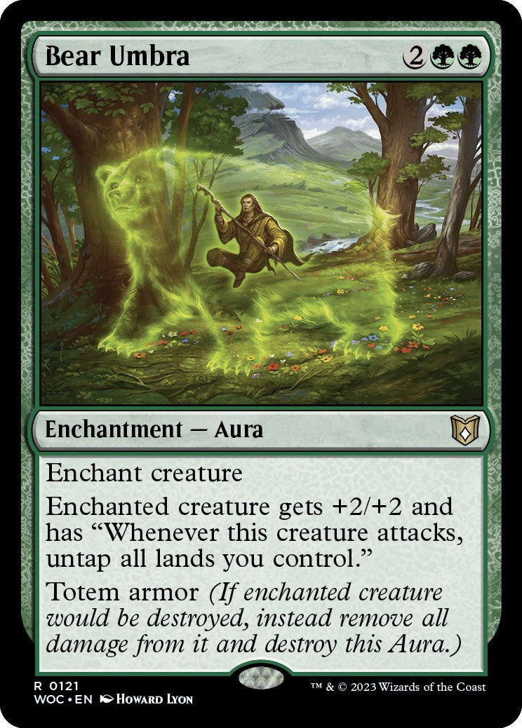 Bear Umbra [Wilds of Eldraine Commander] | Deep Dive Games St. Marys