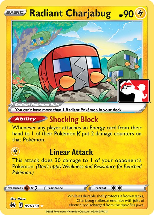Radiant Charjabug (051/159) [Prize Pack Series Three] | Deep Dive Games St. Marys