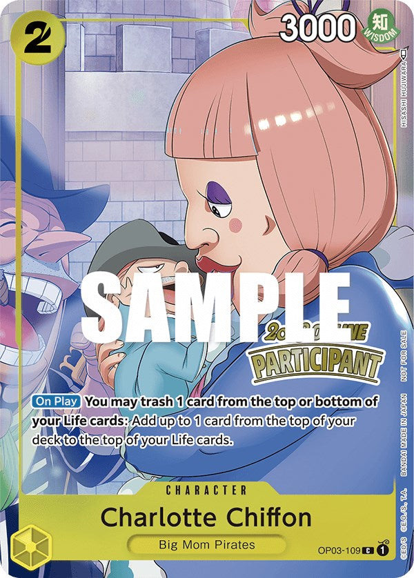 Charlotte Chiffon (Online Regional 2023) [Participant] [One Piece Promotion Cards] | Deep Dive Games St. Marys