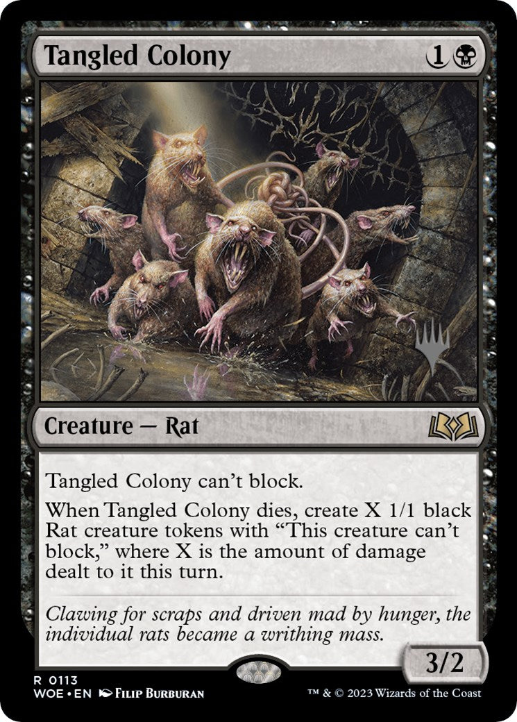 Tangled Colony (Promo Pack) [Wilds of Eldraine Promos] | Deep Dive Games St. Marys