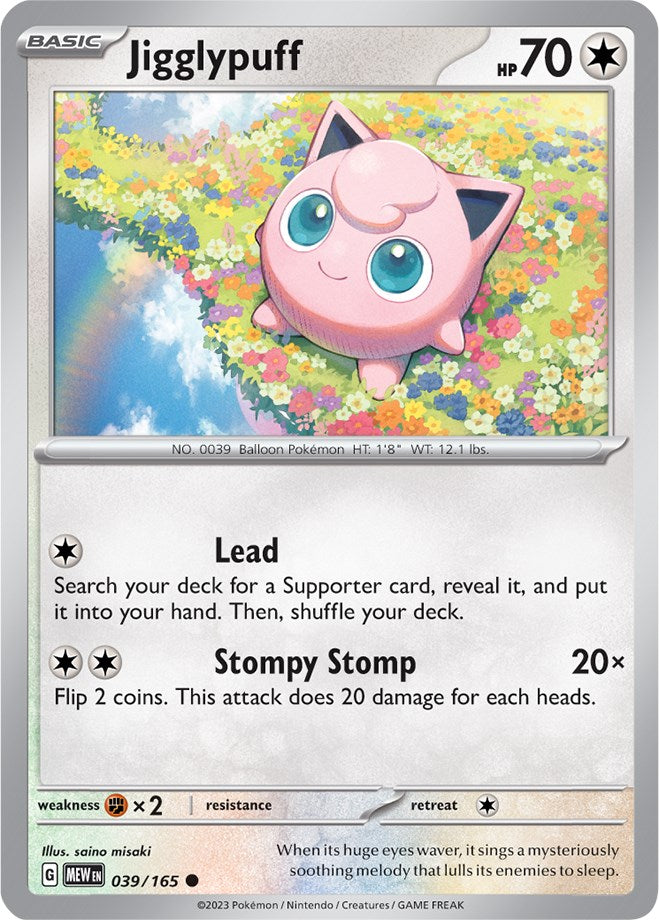 Jigglypuff (039/165) [Scarlet & Violet 151] | Deep Dive Games St. Marys