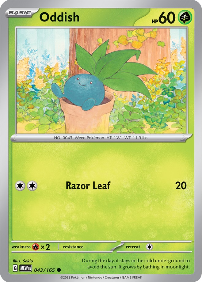 Oddish (043/165) [Scarlet & Violet 151] | Deep Dive Games St. Marys