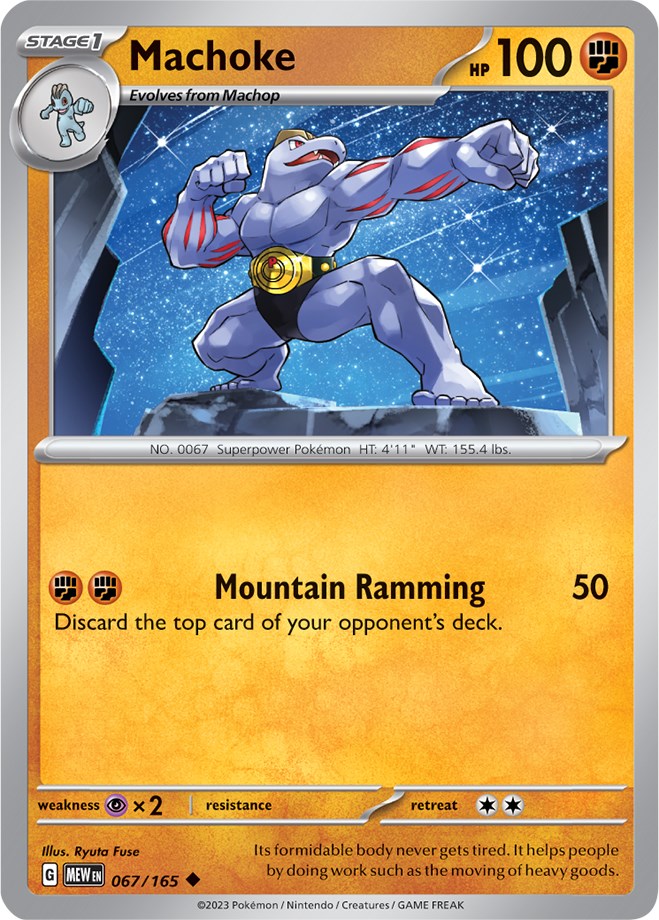 Machoke (067/165) [Scarlet & Violet 151] | Deep Dive Games St. Marys