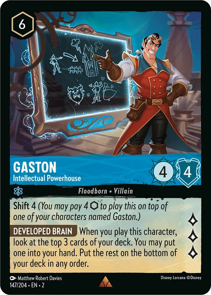 Gaston - Intellectual Powerhouse (147/204) [Rise of the Floodborn] | Deep Dive Games St. Marys