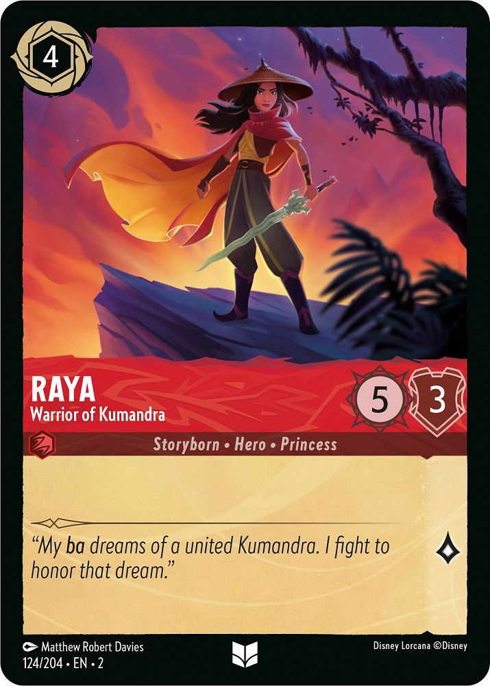 Raya - Warrior of Kumandra (124/204) [Rise of the Floodborn] | Deep Dive Games St. Marys