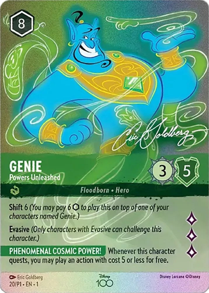 Genie - Powers Unleashed (Alternate Art) (20) [Disney100 Promos] | Deep Dive Games St. Marys