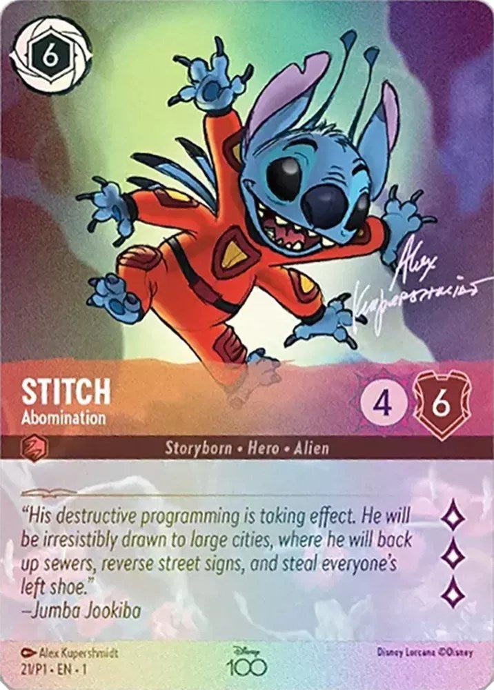 Stitch - Abomination (Alternate Art) (21) [Disney100 Promos] | Deep Dive Games St. Marys