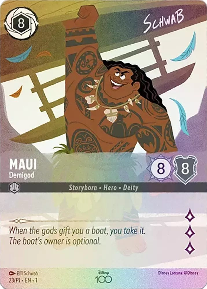 Maui - Demigod (Alternate Art) (23) [Disney100 Promos] | Deep Dive Games St. Marys