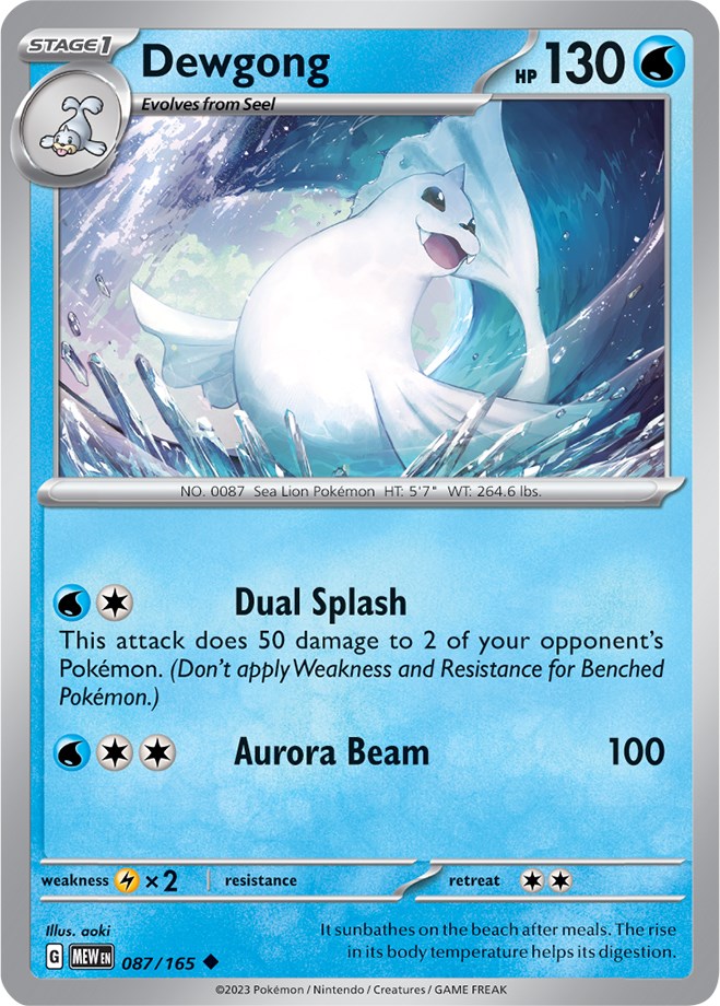 Dewgong (087/165) [Scarlet & Violet 151] | Deep Dive Games St. Marys