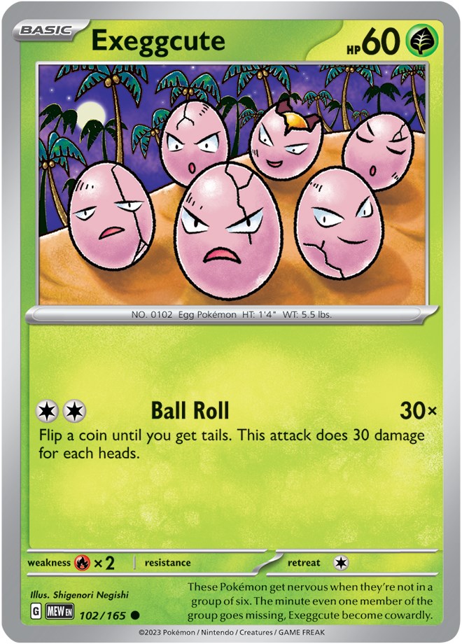 Exeggcute (102/165) [Scarlet & Violet 151] | Deep Dive Games St. Marys
