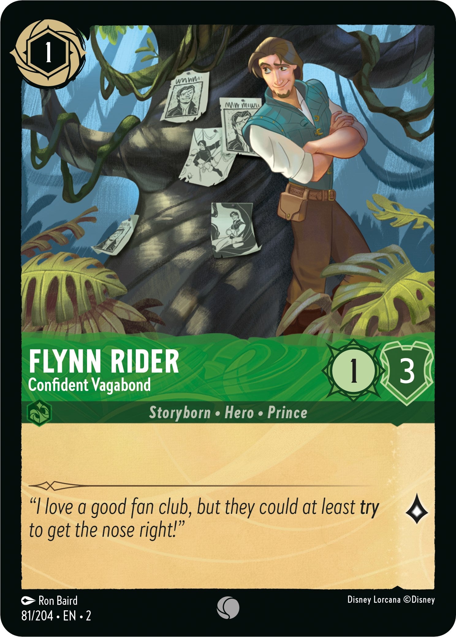 Flynn Rider - Confident Vagabond (81/204) [Rise of the Floodborn] | Deep Dive Games St. Marys