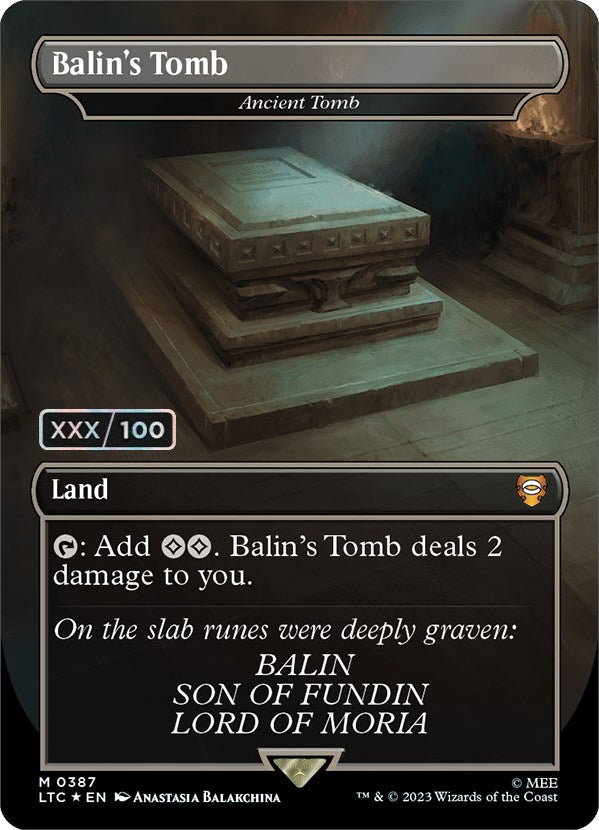 Balin's Tomb - Ancient Tomb (Serialized) [The Lord of the Rings: Tales of Middle-Earth Commander] | Deep Dive Games St. Marys