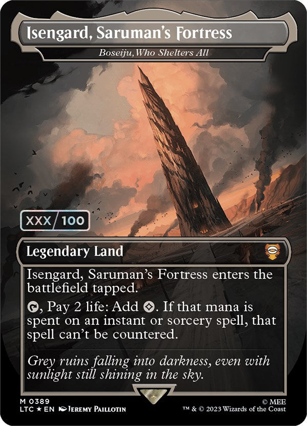 Isengard, Saruman's Fortress - Boseiju, Who Shelters All (Serialized) [The Lord of the Rings: Tales of Middle-Earth Commander] | Deep Dive Games St. Marys