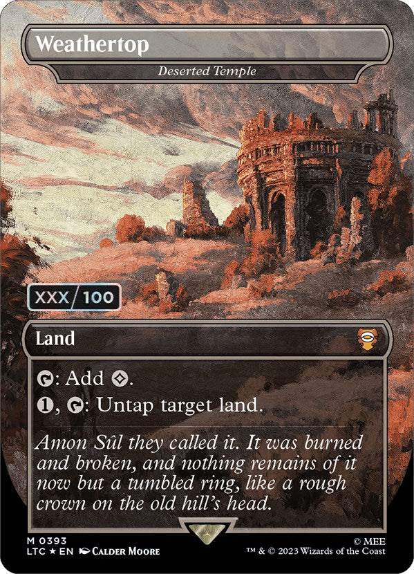 Weathertop - Deserted Temple (Serialized) [The Lord of the Rings: Tales of Middle-Earth Commander] | Deep Dive Games St. Marys