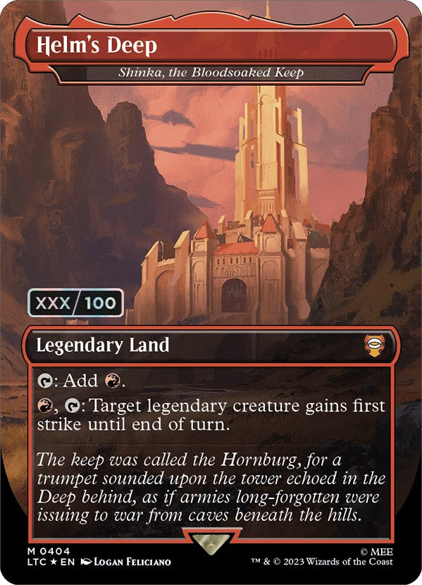 Helm's Deep - Shinka, the Bloodsoaked Keep (Serialized) [The Lord of the Rings: Tales of Middle-Earth Commander] | Deep Dive Games St. Marys