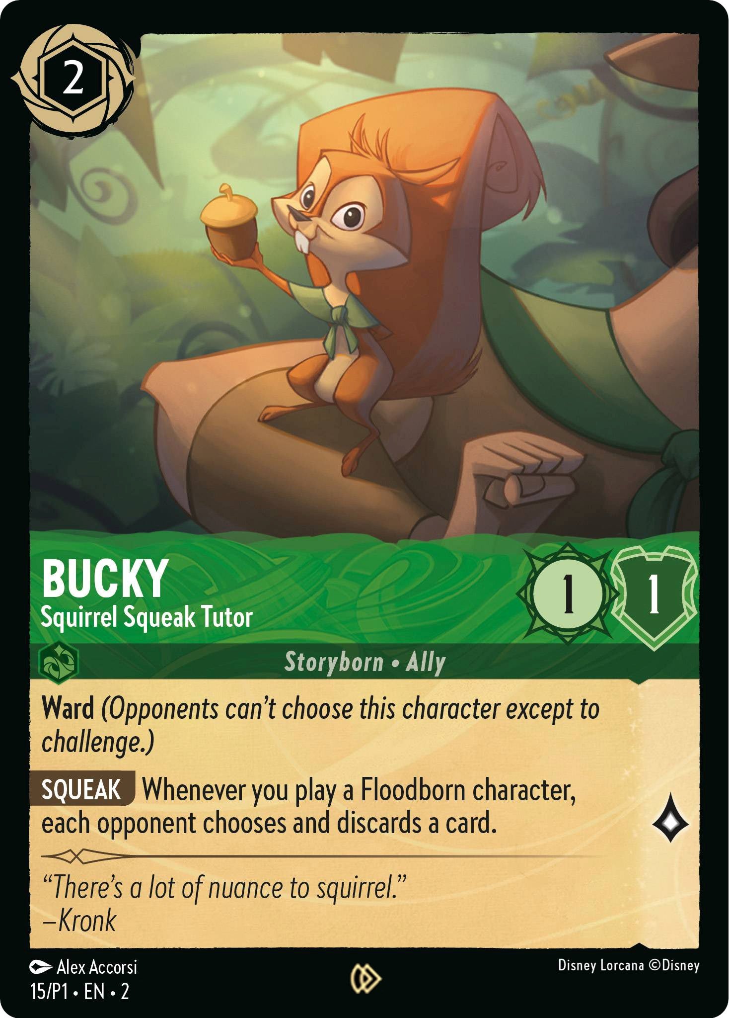 Bucky - Squirrel Squeak Tutor (15) [Promo Cards] | Deep Dive Games St. Marys