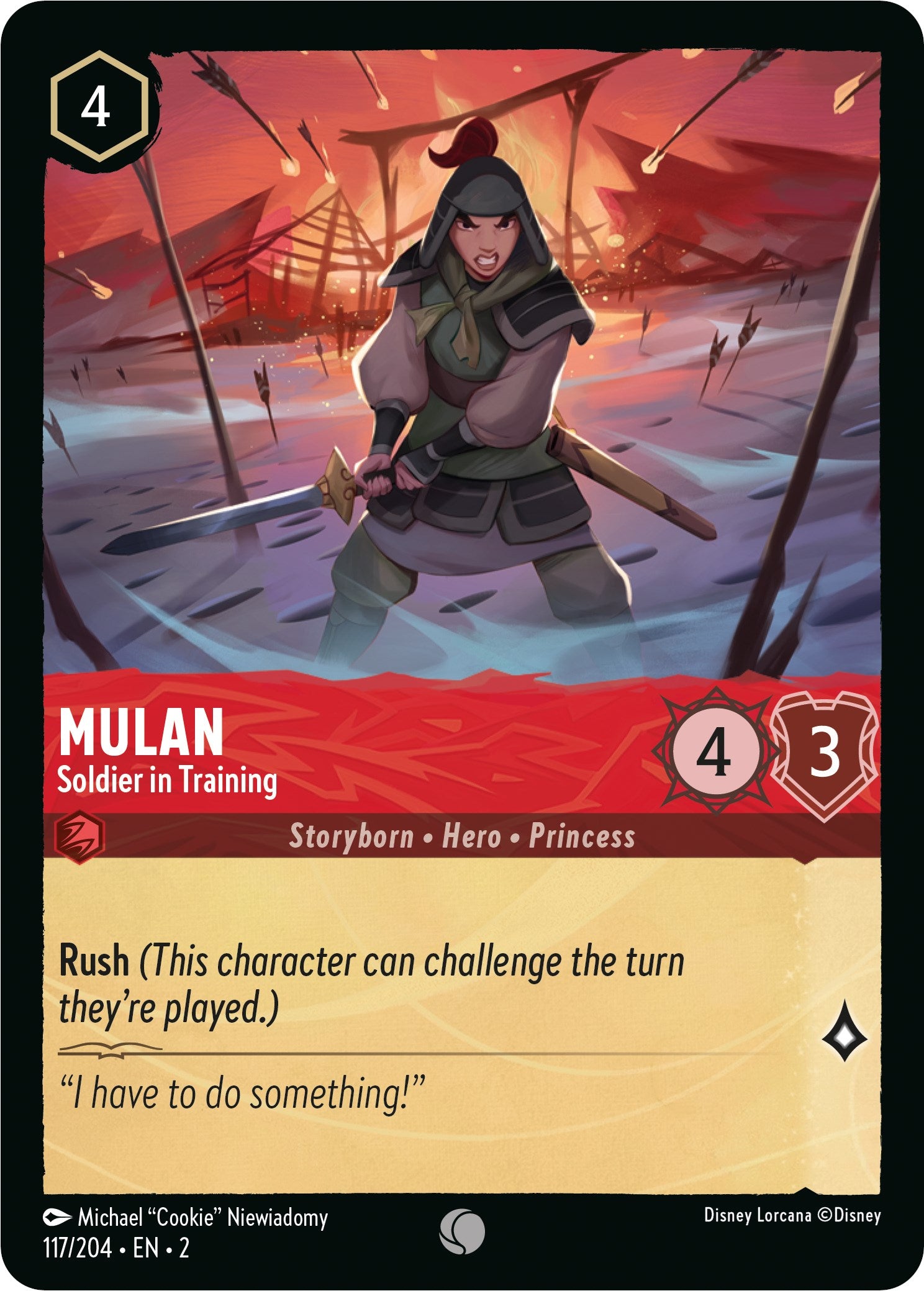 Mulan - Soldier in Training (117/204) [Rise of the Floodborn] | Deep Dive Games St. Marys