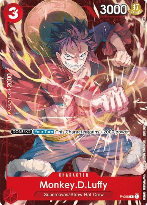 Monkey.D.Luffy (P-006) (Retail Promo) [One Piece Promotion Cards] | Deep Dive Games St. Marys