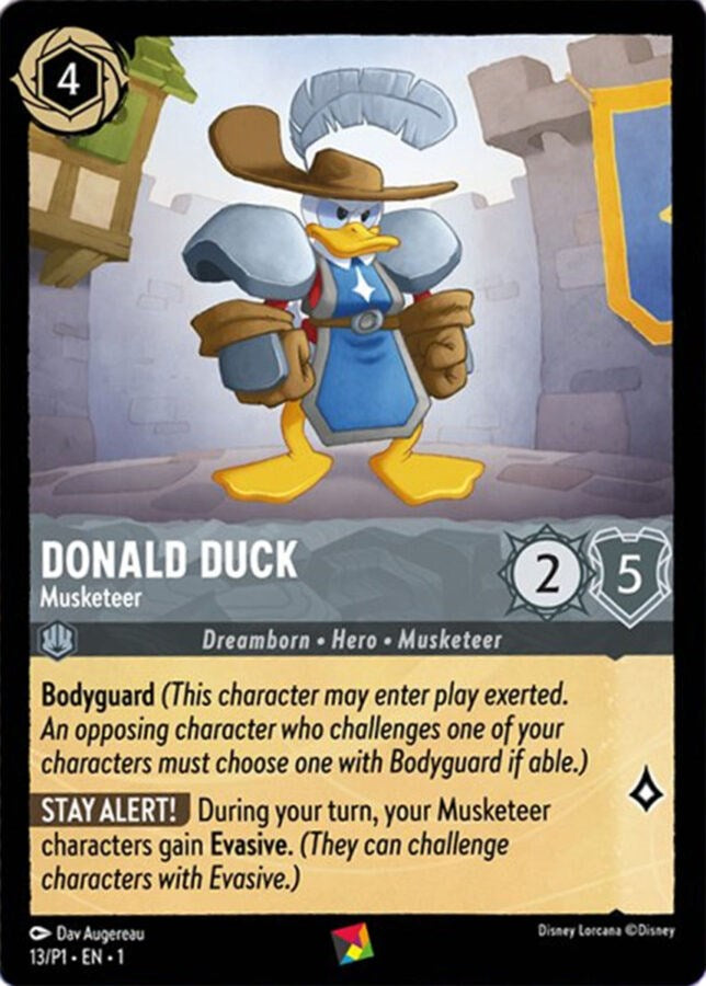 Donald Duck - Musketeer (13/P1) [Promo Cards] | Deep Dive Games St. Marys