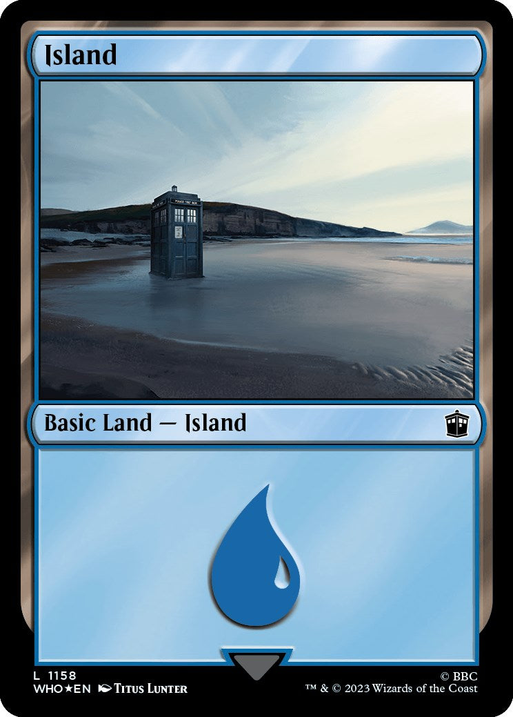 Island (1158) (Surge Foil) [Doctor Who] | Deep Dive Games St. Marys