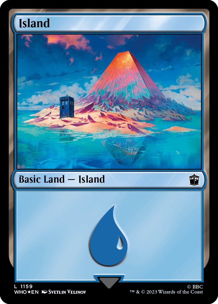 Island (1159) (Surge Foil) [Doctor Who] | Deep Dive Games St. Marys