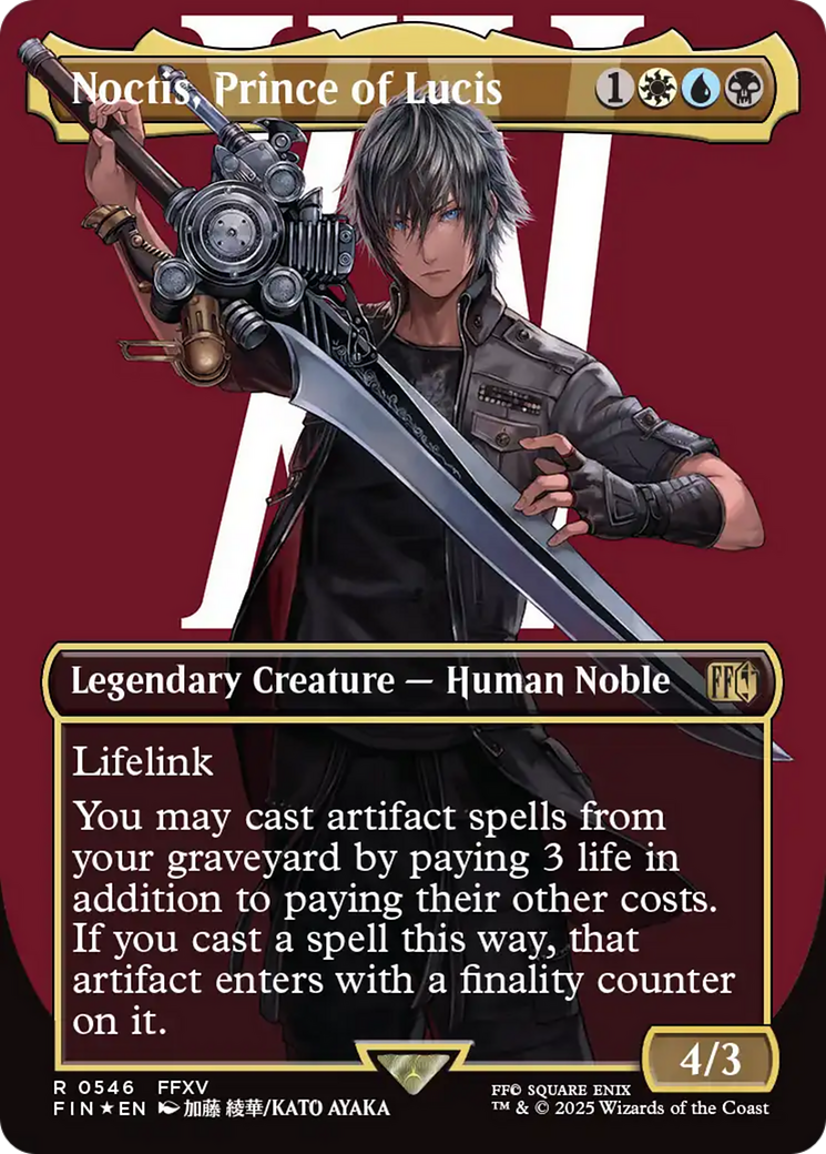Noctis, Prince of Lucis (Borderless) (Surge Foil) [FINAL FANTASY] | Deep Dive Games St. Marys