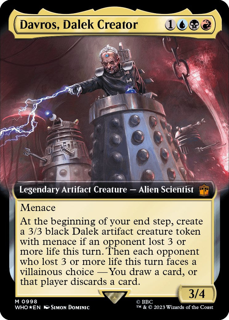 Davros, Dalek Creator (Extended Art) (Surge Foil) [Doctor Who] | Deep Dive Games St. Marys