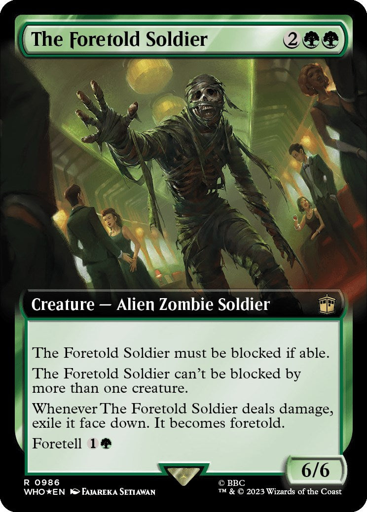 The Foretold Soldier (Extended Art) (Surge Foil) [Doctor Who] | Deep Dive Games St. Marys