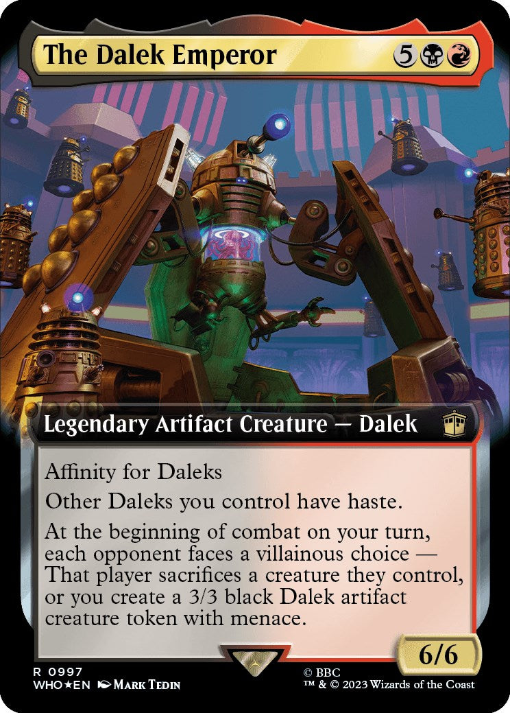 The Dalek Emperor (Extended Art) (Surge Foil) [Doctor Who] | Deep Dive Games St. Marys