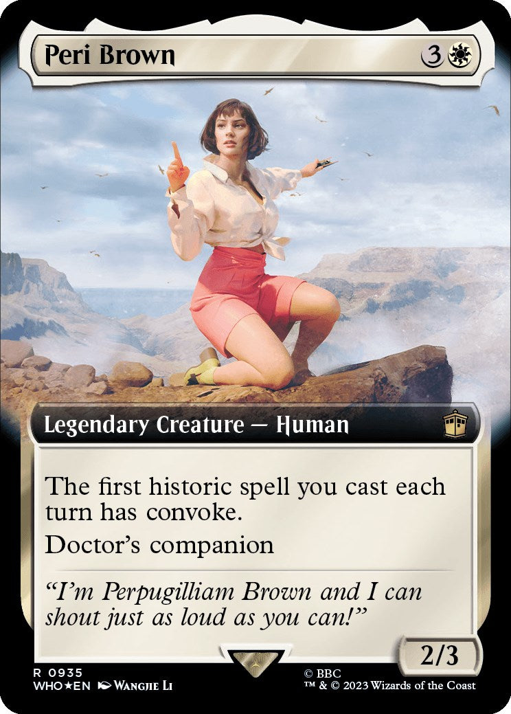 Peri Brown (Extended Art) (Surge Foil) [Doctor Who] | Deep Dive Games St. Marys