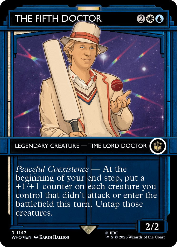 The Fifth Doctor (Showcase) (Surge Foil) [Doctor Who] | Deep Dive Games St. Marys