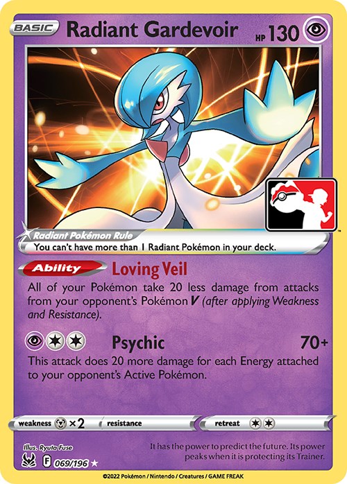 Radiant Gardevoir (069/196) [Prize Pack Series Three] | Deep Dive Games St. Marys